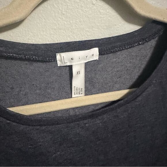 Leith Crewneck Sleeveless Bodycon Short Dress Casual Blue Gray Womens XS - Picture 5 of 5